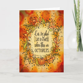 Wereld met Octobers Kaart