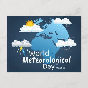 Wereld Meteorologische Dag Feestdagenkaart