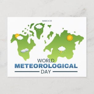 Wereld Meteorologische Dag Feestdagenkaart