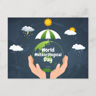 Wereld Meteorologische Dag Feestdagenkaart