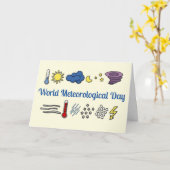Wereld Meteorologische Dag Kaart (Gele Bloem)