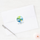 Wereld Meteorologische Dag Ronde Sticker (Envelop)
