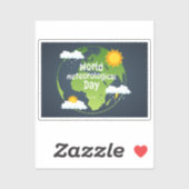 Wereld Meteorologische Dag Sticker (Vel)