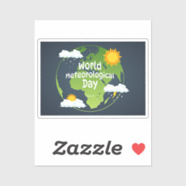 Wereld Meteorologische Dag Sticker