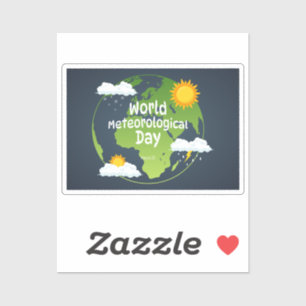Wereld Meteorologische Dag Sticker