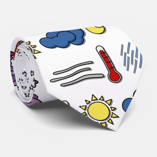 Wereld Meteorologische Dag Stropdas (Opgerold)