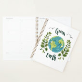 Wereld Milieu - Glimlachende Aarde met Groene Aard Planner (Display)