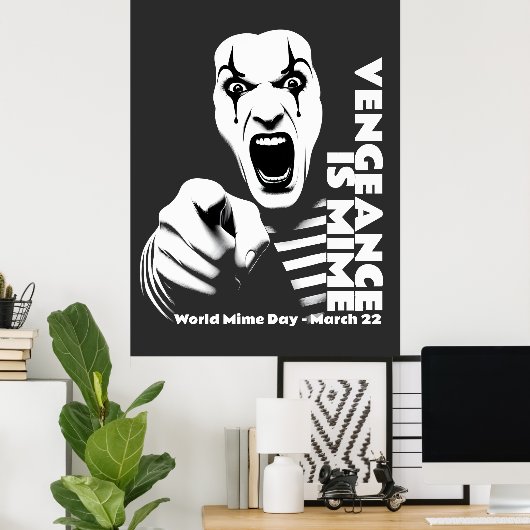 Wereld Mime Dag Poster (Thuiskantoor)