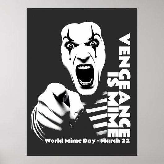 Wereld Mime Dag Poster (Voorkant)