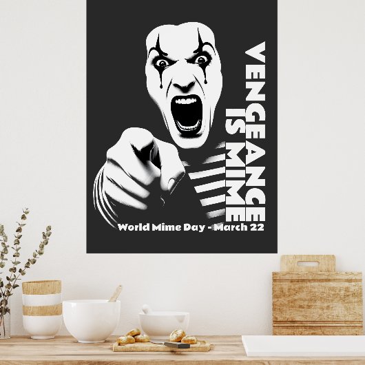Wereld Mime Dag Poster (Keuken)