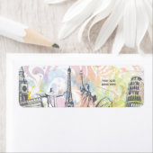 Wereld monumenten aangepaste label (Insitu)