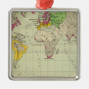 Wereld, Moravische missies Metalen Ornament