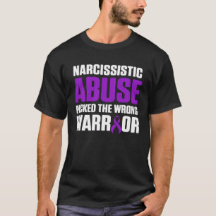 Wereld Narcistische Misbruik Bewustzijn Geselectee T-shirt