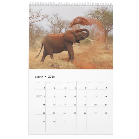 Wereld Natuur Jaarkalender Kalender (Mar 2026)