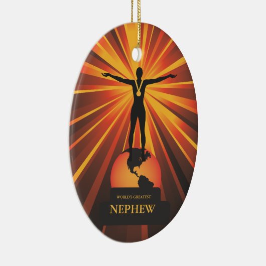 Wereld Nephew Golden Award - Ornament (Rechts)