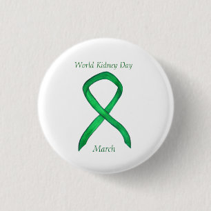 Wereld Nier Dag Bewustzijn Lint Pin Button