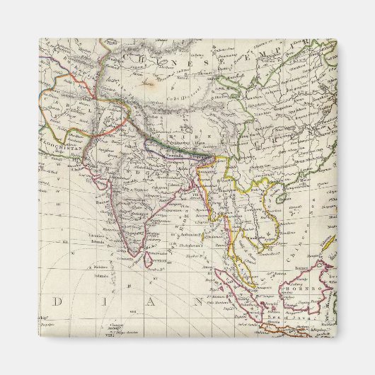 Wereld, nomonisch proj IV Azië Magneet (Voorkant)