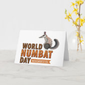 Wereld Numbat Dag Kaart (Gele Bloem)