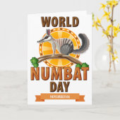 Wereld Numbat Dag Kaart (Gele Bloem)