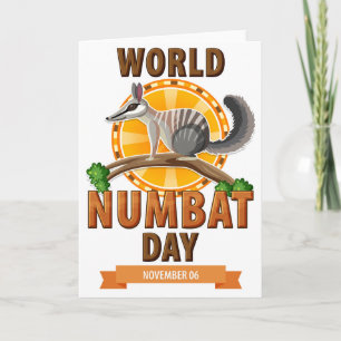 Wereld Numbat Dag Kaart
