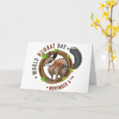Wereld Numbat Dag Kaart (Gele Bloem)