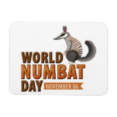 Wereld Numbat Dag Magneet (Horizontaal)
