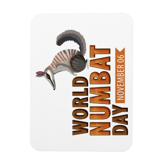Wereld Numbat Dag Magneet (Verticaal)