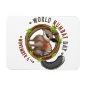 Wereld Numbat Dag Magneet (Horizontaal)