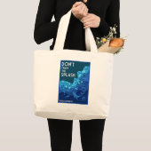 Wereld Oceaan Dag Grote Tote Bag (Voorkant (product))