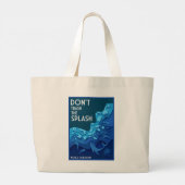 Wereld Oceaan Dag Grote Tote Bag (Achterkant)