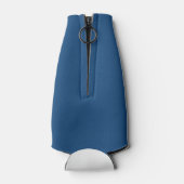 Wereld Oceanen Dag Blauwe Gestileerde Aarde Golven Flesjeskoeler (Achterkant)