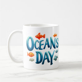 Wereld Oceanen Dag - Oceanen Dag viering met vis Koffiemok