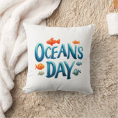 Wereld Oceanen Dag - Oceanen Dag viering met vis Kussen (Deken)