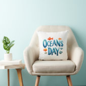 Wereld Oceanen Dag - Oceanen Dag viering met vis Kussen (Stoel)