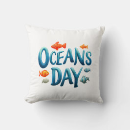 Wereld Oceanen Dag - Oceanen Dag viering met vis Kussen