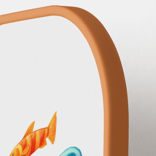 Wereld Oceanen Dag - Oceanen Dag viering met vis Pickleball Paddle (Links Detail)