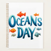 Wereld Oceanen Dag - Oceanen Dag viering met vis Planner (Voorkant)