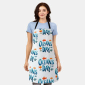 Wereld Oceanen Dag - Oceanen Dag viering met vis Schort (Gedragen)