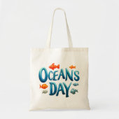 Wereld Oceanen Dag - Oceanen Dag viering met vis Tote Bag (Voorkant)