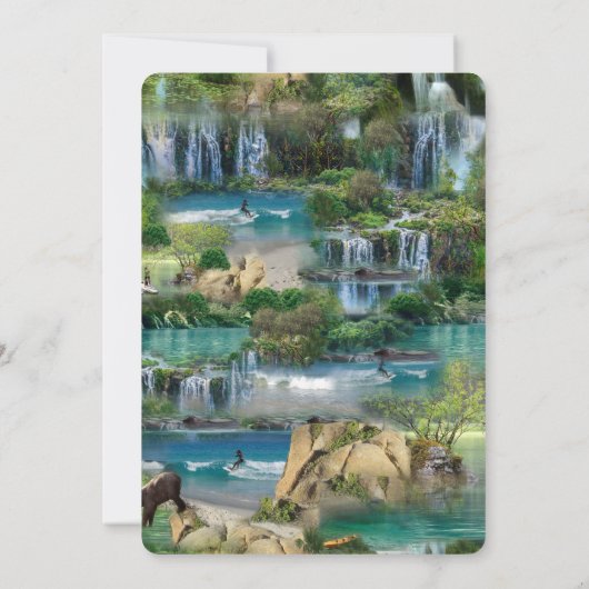 Wereld oceanen en rivieren, meren en sport kaart (Achterkant)