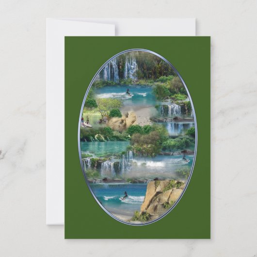 Wereld oceanen en rivieren, meren en sport kaart (Achterkant)