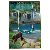 Wereld oceanen en rivieren, meren en sport medium cadeauzakje (Achterkant)