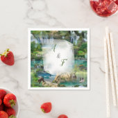 Wereld oceanen en rivieren, meren en sport servet (Insitu)