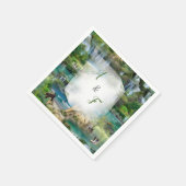 Wereld oceanen en rivieren, meren en sport servet (Hoek)