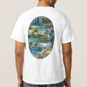 Wereld oceanen en rivieren, meren en sport t-shirt (Achterkant)