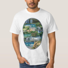Wereld oceanen en rivieren, meren en sport t-shirt