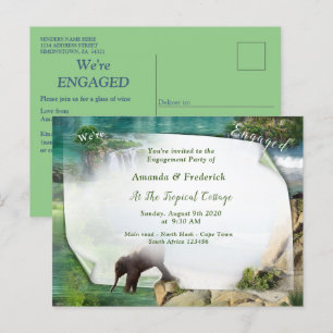 Wereld oceanen en rivieren, meren en sport uitnodiging briefkaart