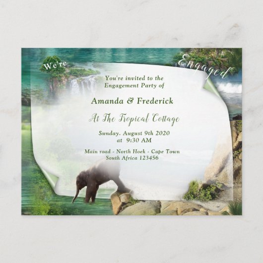 Wereld oceanen en rivieren, meren en sport uitnodiging briefkaart (Voorkant)