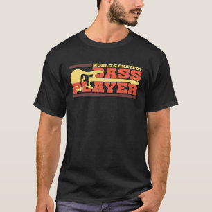 Wereld Okayest Bass Player Bassists Muzikant SH T-shirt