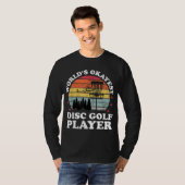 Wereld Okayest Disk Golf Player Funny Frisbee Golf T-shirt (Voorkant volledig)